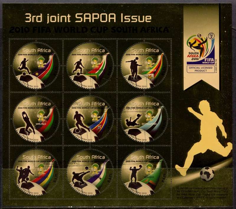 RSA -  Full Sheet of 9  - 2010 - CTO