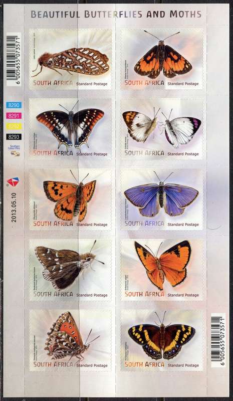 RSA - Full Sheet of 10 - 2013 - MNH