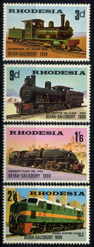 Rhodesia  - Trains - 1969 - MNH
