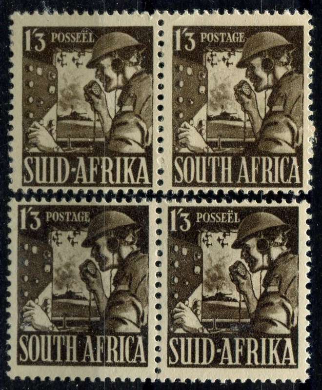 Union of SA  - 2 Pairs - 1943  - MNH