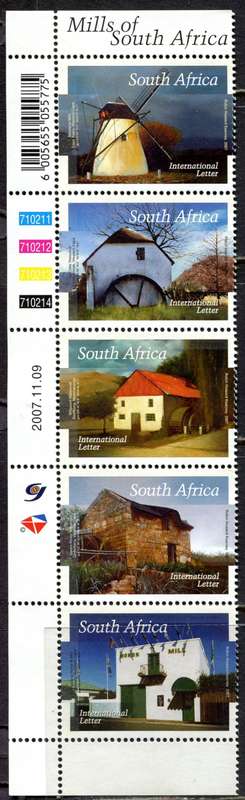 RSA - Control Strip of 5 - 2007 - MNH