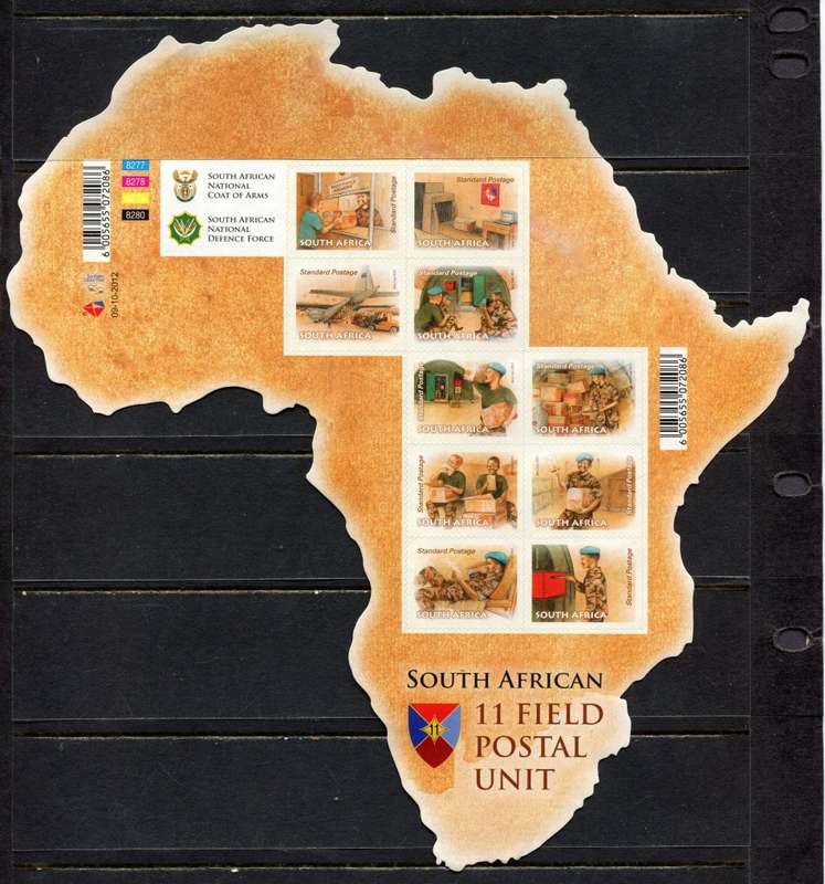 RSA - Full Sheet of 10 - 2012 - MNH
