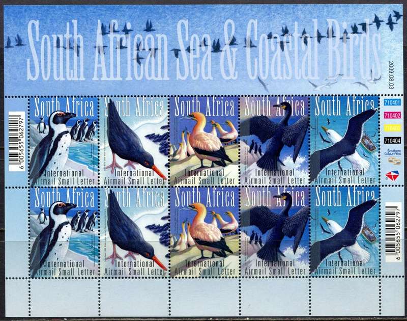RSA - Full Sheet of 10 - 2009 - MNH