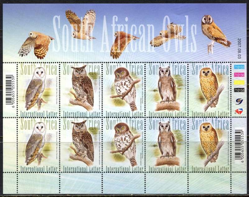 RSA - Full Sheet of 10 - 2007 - MNH