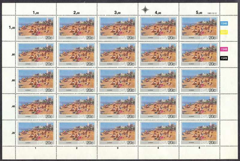 RSA - Set of 4 Full Sheets of 25  - 1983 - MNH