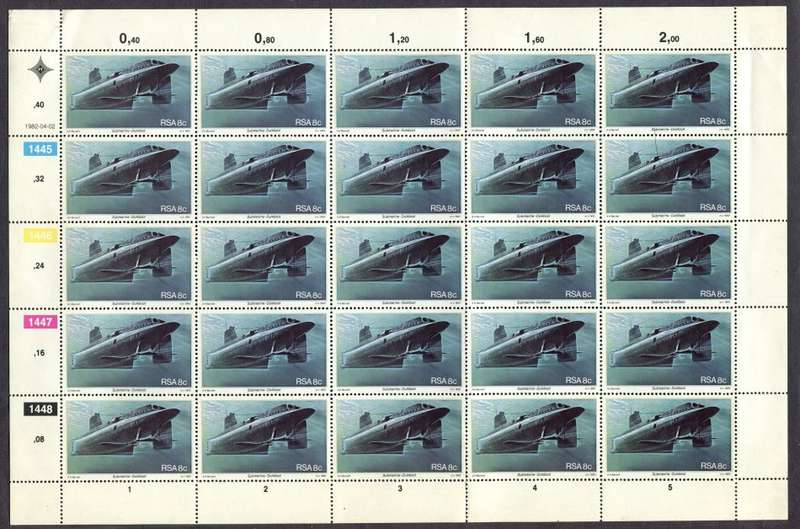 RSA - Set of 4 Full Sheets of 25  - 1982 - MNH