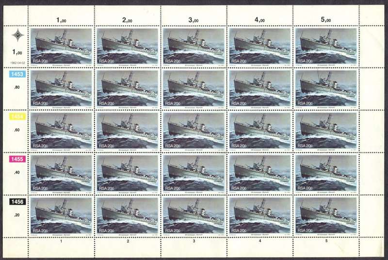 RSA - Set of 4 Full Sheets of 25  - 1982 - MNH