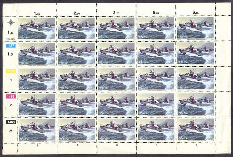 RSA - Set of 4 Full Sheets of 25  - 1982 - MNH
