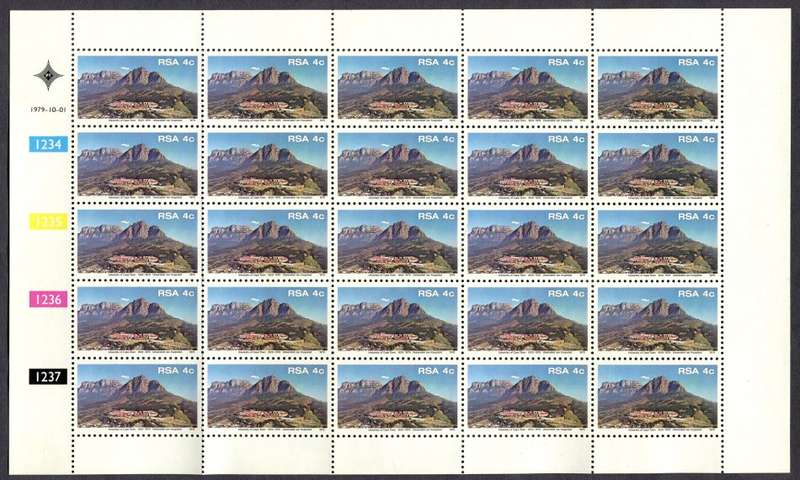 RSA   Full Sheet of 25  - 1979  - MNH - Folded