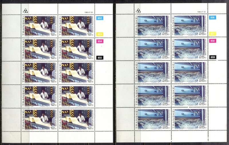 Transkei -  Set of 4 Full Sheets of 10  - 1985  - MNH