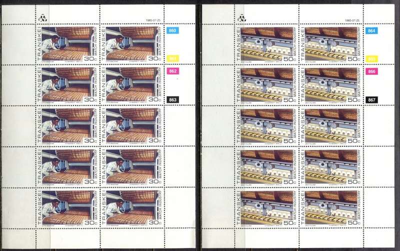Transkei -  Set of 4 Full Sheets of 10  - 1985  - MNH
