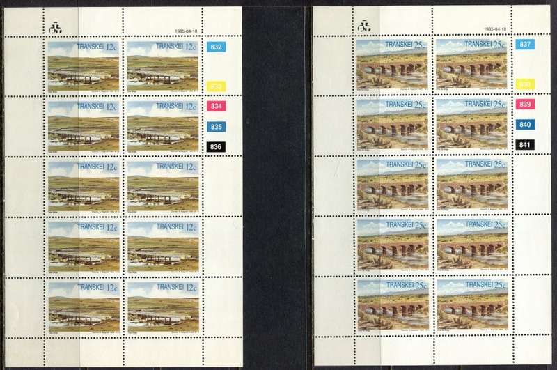 Transkei -  Set of 4 Full Sheets of 10  - 1985  - MNH