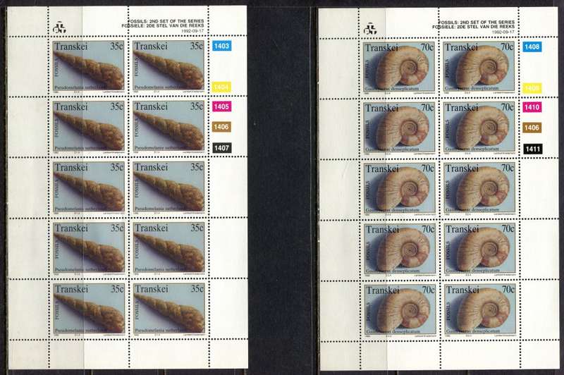 Transkei -  Set of 4 Full Sheets of 10  - 1992  - MNH