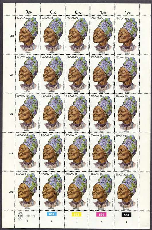 SWA - Set of 4 Full Sheets of 25  - 1982  - MNH