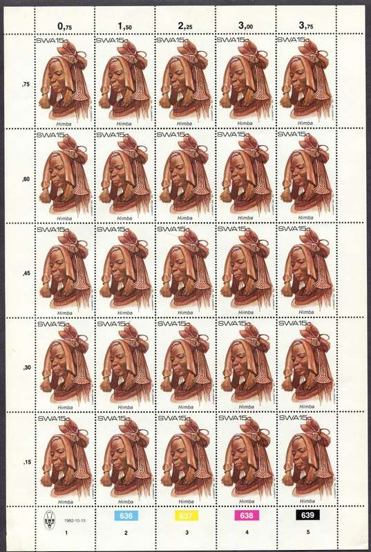 SWA - Set of 4 Full Sheets of 25  - 1982  - MNH