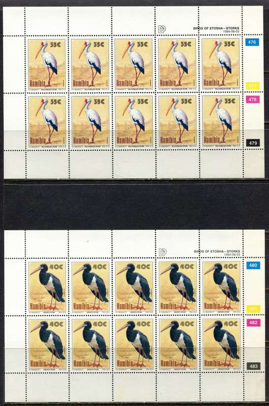 Namibia - Set of 4 Full Sheets of 10  - 1994  - MNH