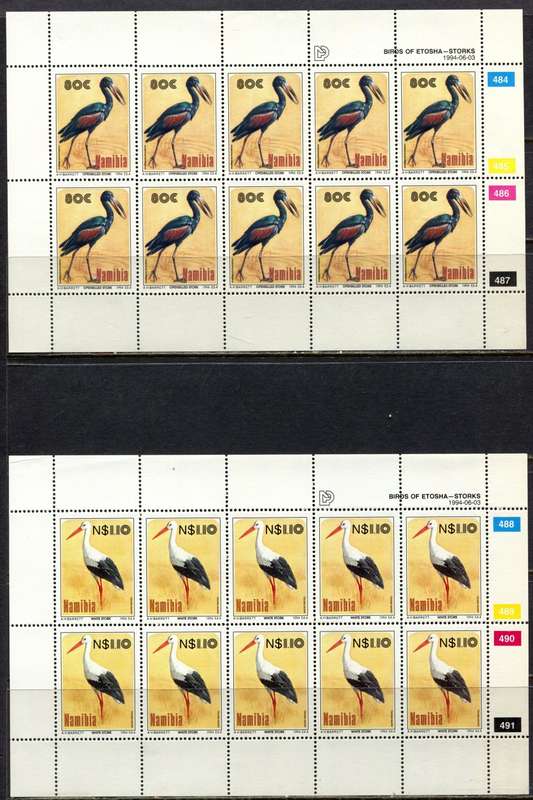 Namibia - Set of 4 Full Sheets of 10  - 1994  - MNH
