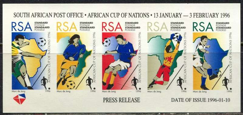 RSA  - Miniature Sheet - Cinderella  - Press Release   -  1996  - MNH