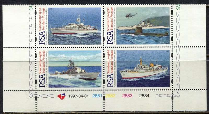 RSA  - Control Block of 4  - 1997  - MNH