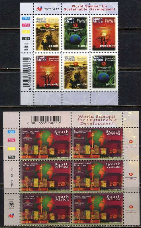 RSA  -  Set of 2 Control Blocks of 6  - 2002  - MNH