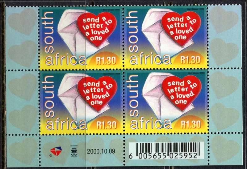 RSA  - Block of 4 - 2000  - MNH