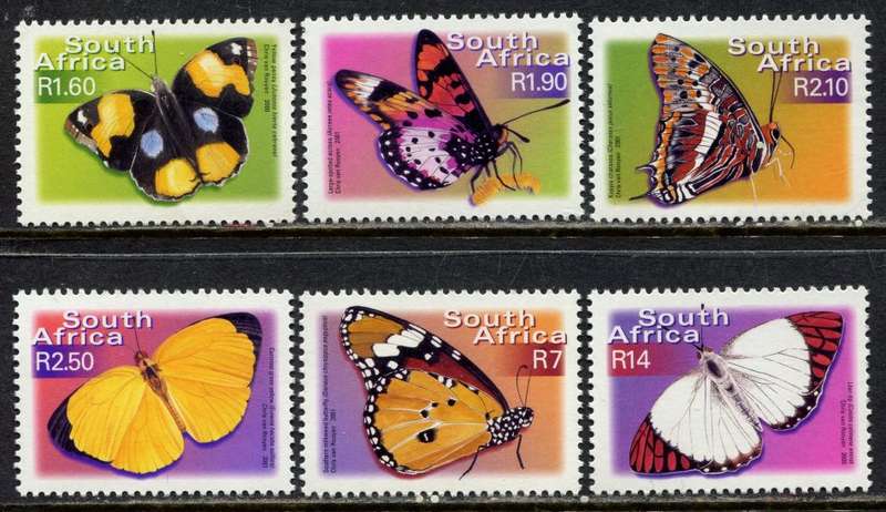 RSA - Butterflies - 2001 - MNH