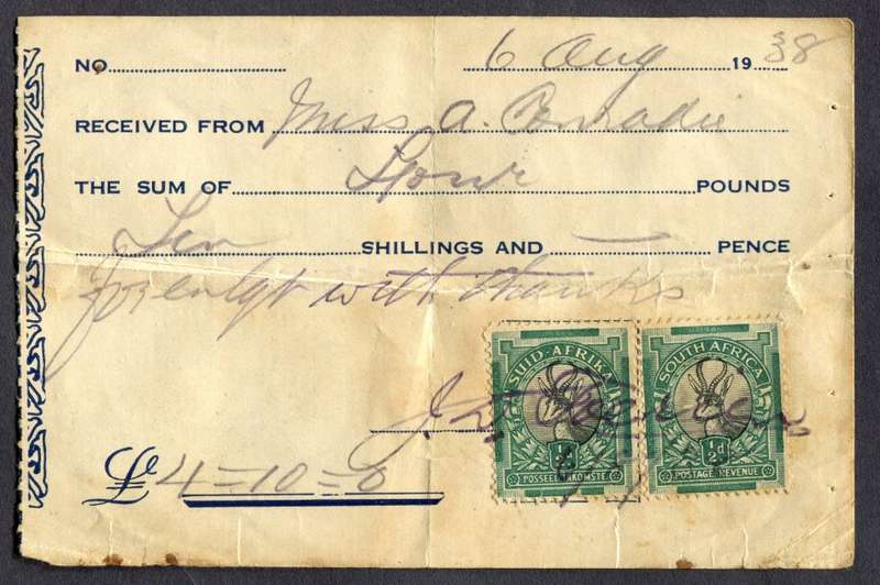 Union of SA - Receipt
