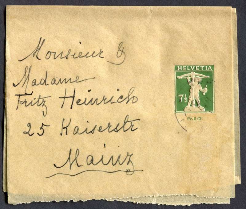 Switzerland - News Paper Wrapper - Used