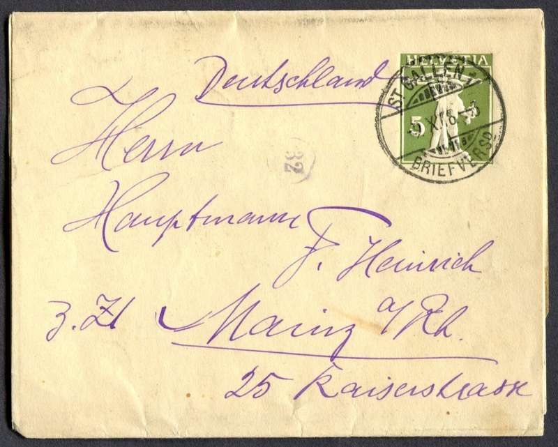 Switzerland - News Paper Wrapper - Used