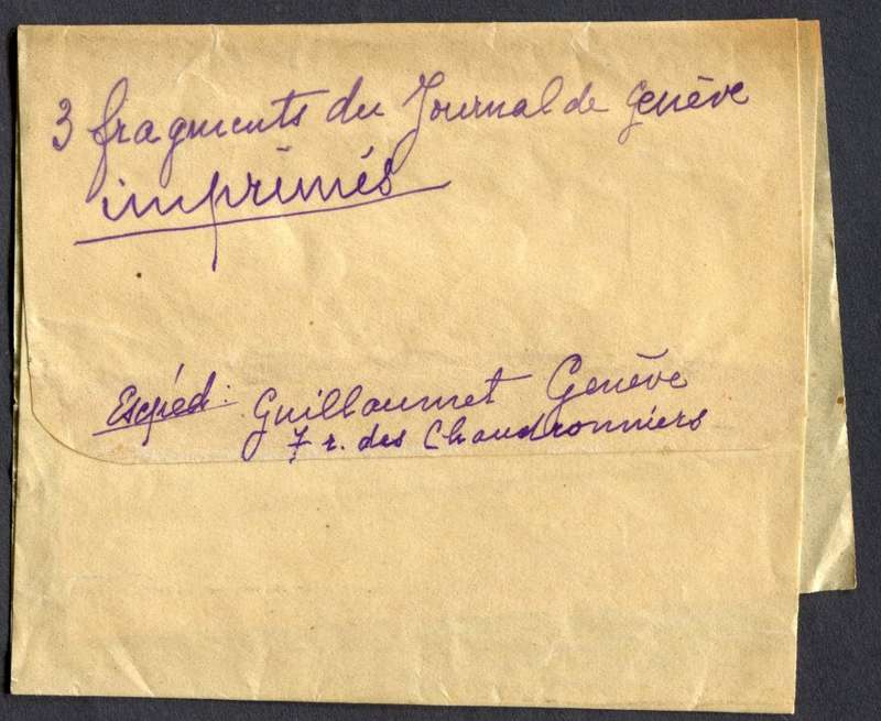 Switzerland - News Paper Wrapper - Used