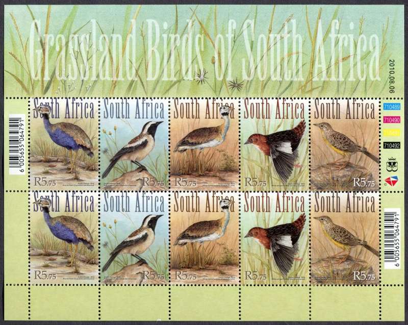 RSA - Full Sheet of 10 - 2010 - MNH