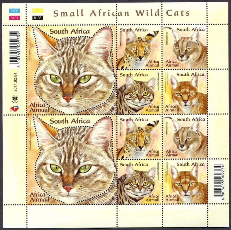 RSA - Full Sheet of 10 - 2011 - MNH
