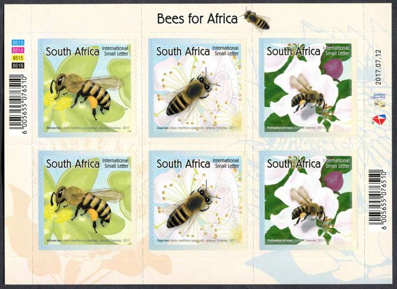 RSA - Full Sheet of 6 - 2017 - MNH