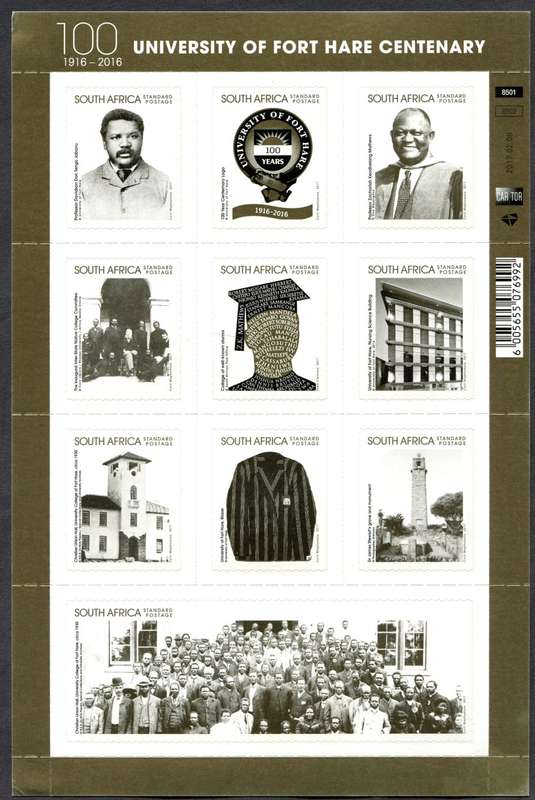 RSA - Full Sheet of 10 - 2017 - MNH