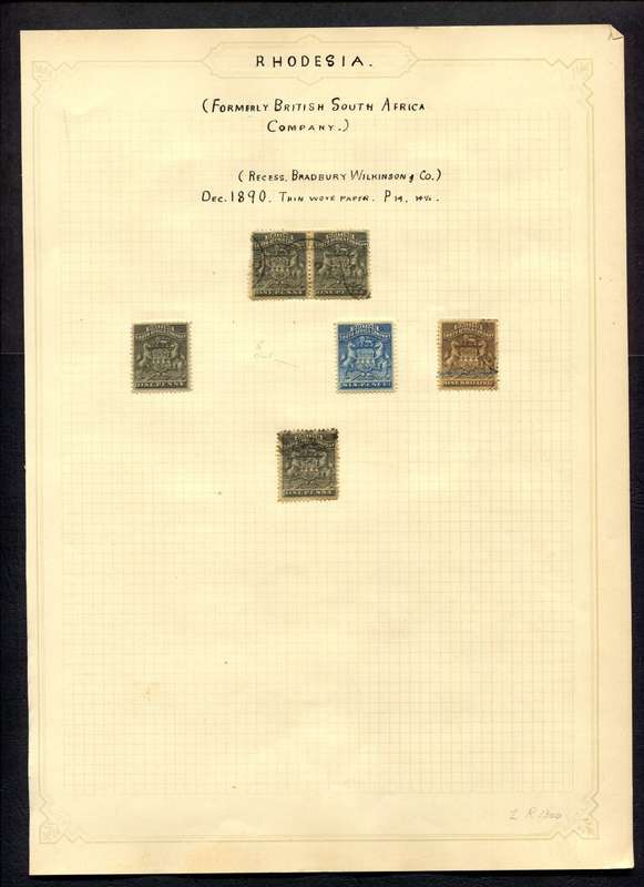 BSAC - 6 Stamps Mounted On Old Album Page