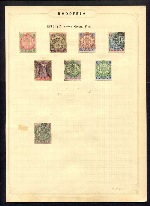 BSAC - 8 Stamps Mounted On Old Album Page