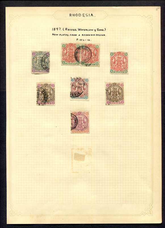 BSAC - 8 Stamps Mounted On Old Album Page
