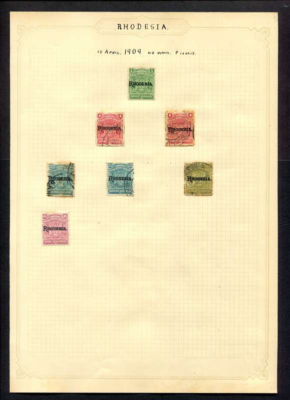 BSAC - 7 Stamps Mounted On Old Album Page