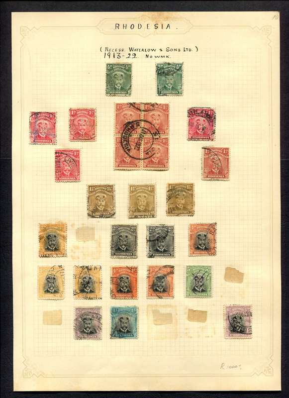BSAC - 26 Stamps Mounted On Old Album Page