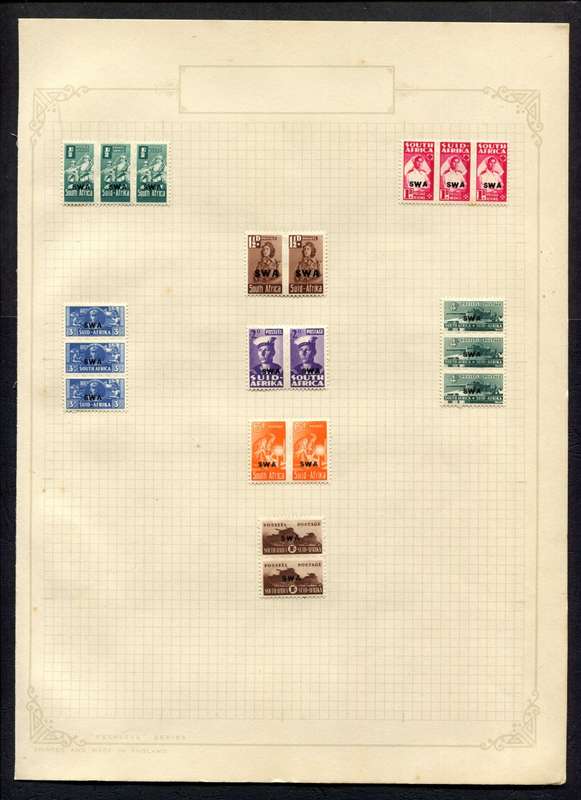 SWA - 20 Stamps Mounted On Old Album Page