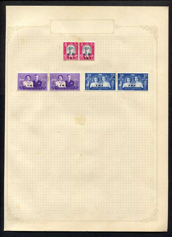SWA - 6 Stamps Mounted On Old Album Page