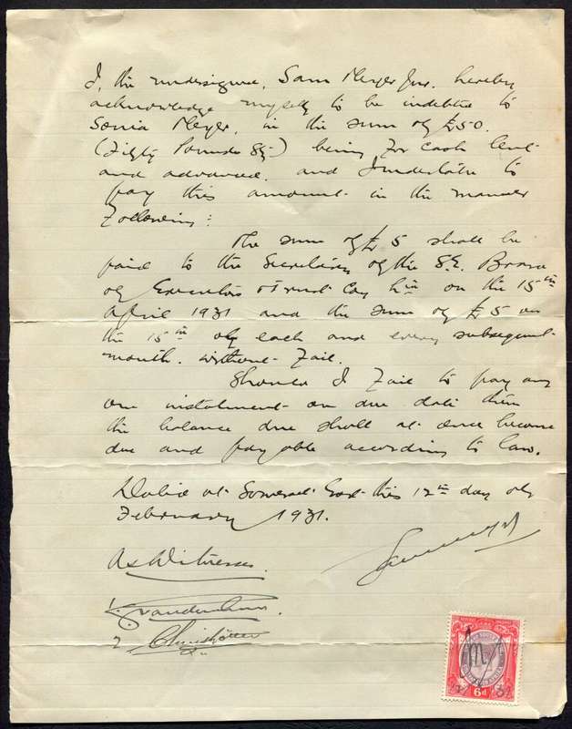 Union of SA - Document