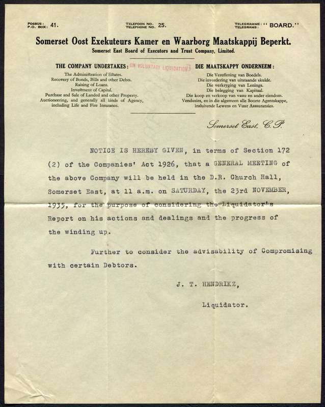 Union of SA - Document