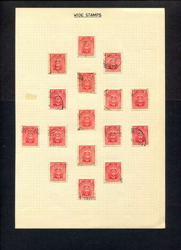 Southern Rhodesia  - 16 Stamps Mounted On Old Album Page