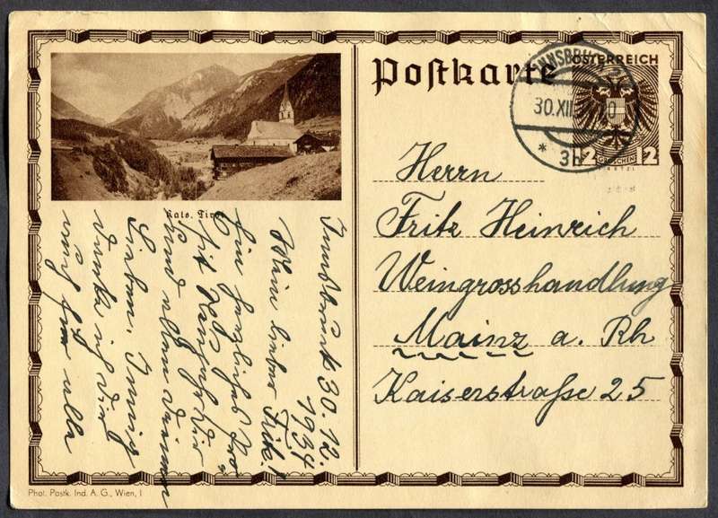 Austria - Post Card