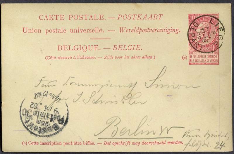 Belgium - Post Card