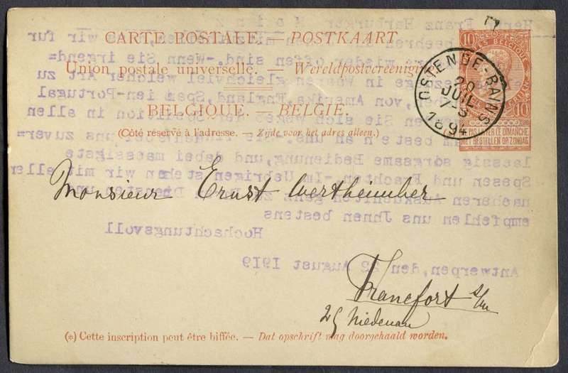 Belgium - Post Card