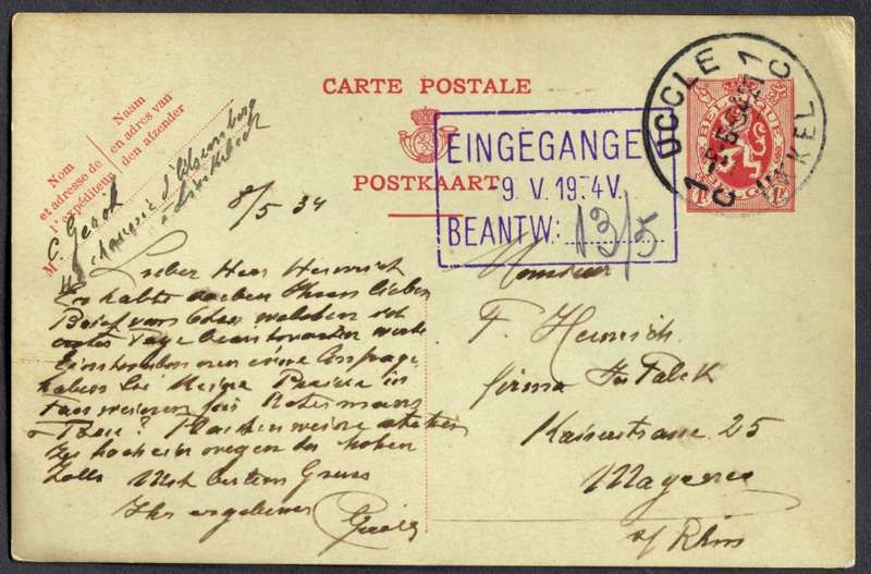 Belgium - Post Card