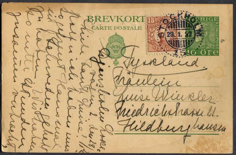 Sweden - Post Card