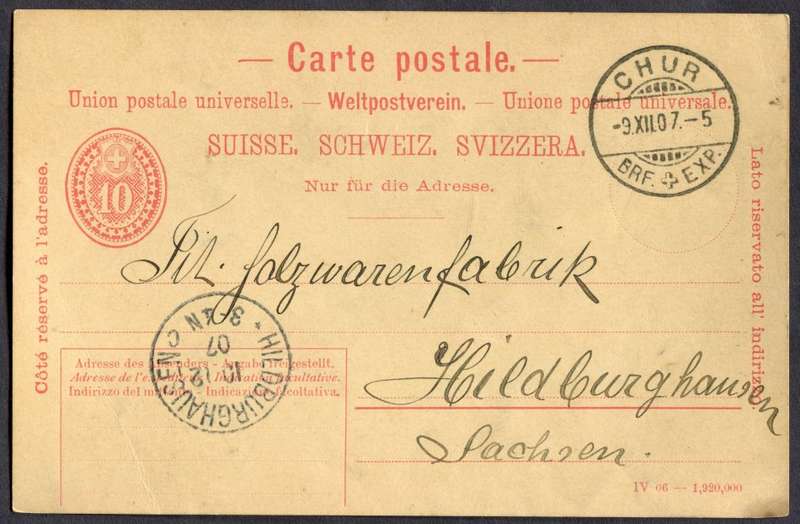 Switzerland - Post Card